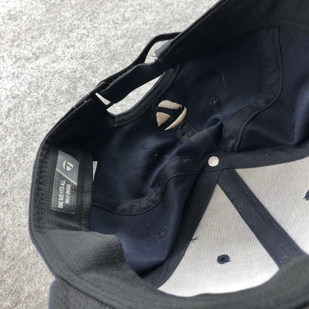 Spider Hat Cap Strap Back Mens Navy Blue Golf Pure Roll TaylorMade One Size - Picture 8 of 8